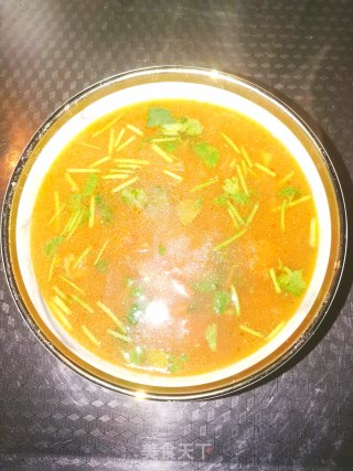 番茄浓汤汆肉片步骤8