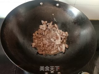 蒜苗炒鸭杂步骤3