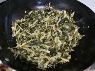 雪菜冬笋炒肉丝步骤8