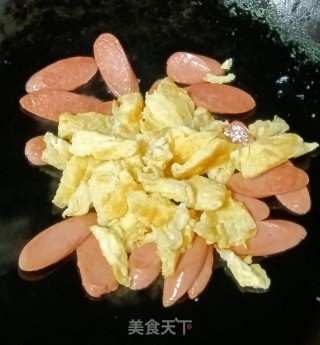 火腿肠炒鸡蛋步骤11
