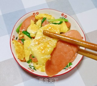 火腿肠炒鸡蛋步骤15
