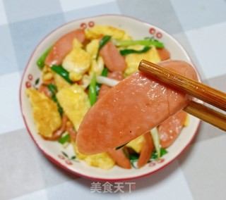 火腿肠炒鸡蛋步骤16