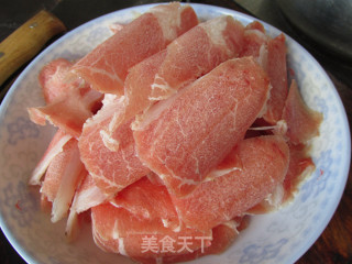 小白菜豆腐浸羊肉片步骤2