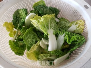 黄心菜炒腊肠步骤2