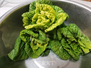 黄心菜炒腊肠步骤1