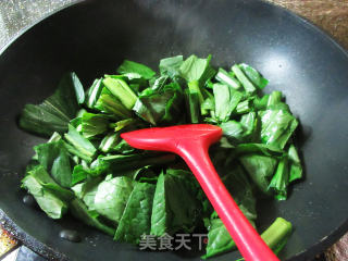 干贝烧油菜蕻煮粉丝步骤3
