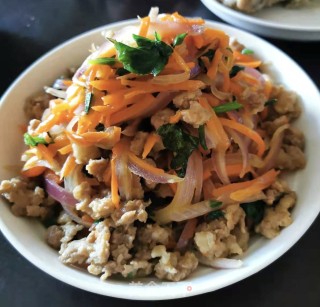 胡萝卜洋葱炒肉末步骤10