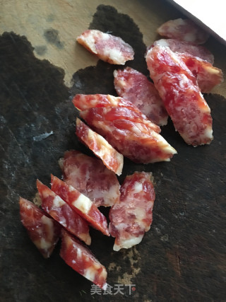 茴香杆黑木耳炒腊肠步骤5 茴香杆黑木耳炒腊肠步骤5