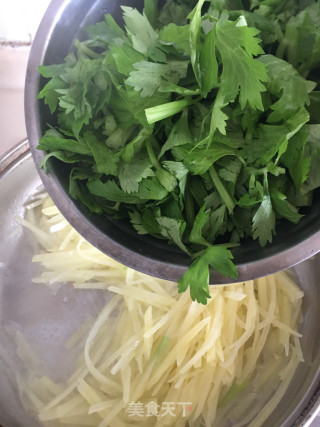 香芹炒土豆丝步骤7