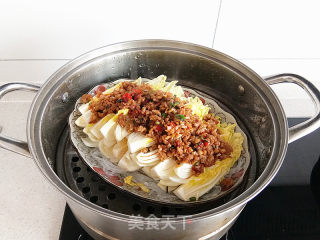 蒜蓉肉末蒸娃娃菜步骤8 蒜蓉肉末蒸娃娃菜步骤8
