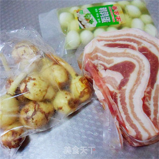 茨菇红烧肉步骤1