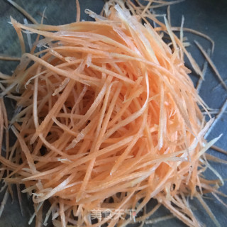 香菜拌绿豆芽步骤3