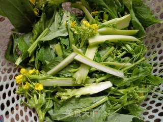 素炒菜心步骤1