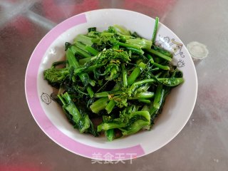 素炒菜心步骤5