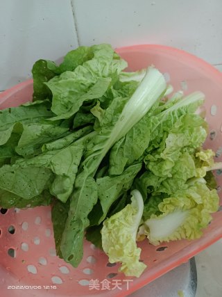 素炒小白菜步骤1