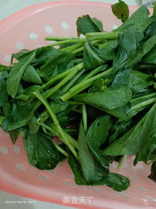 素炒油菜步骤1