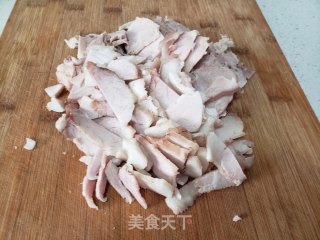 黄心菜炒回锅肉步骤4