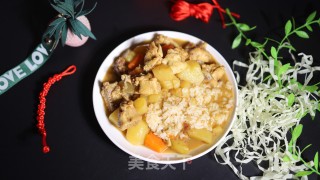 土豆鸡肉咖喱盖饭步骤7