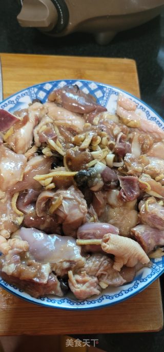鹿茸菇蒸鸡步骤4