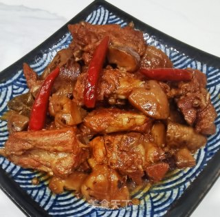 排骨炖花菇步骤18