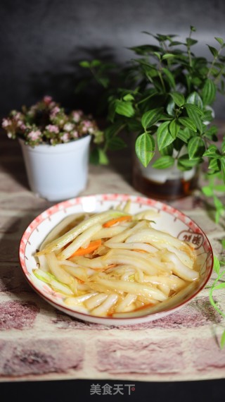 醋溜白菜根炒胡萝卜步骤6