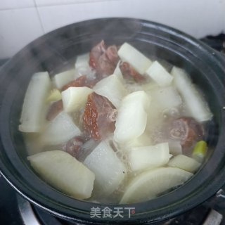 腊鸭腿萝卜煲步骤10