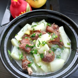 腊鸭腿萝卜煲步骤13