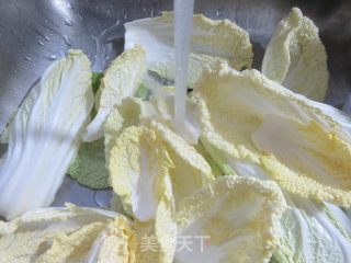 蘑菇炒黄心菜步骤2