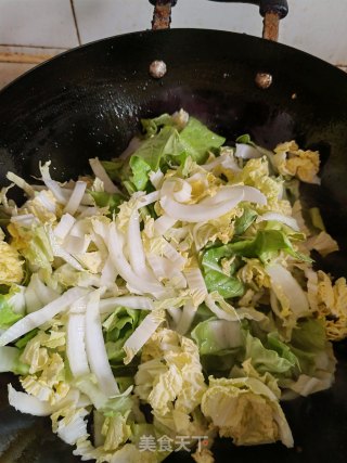 青白菜炒肉丝步骤3 青白菜炒肉丝步骤3