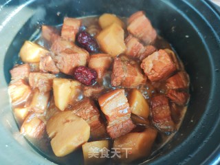 小炖肉焖豆角步骤3