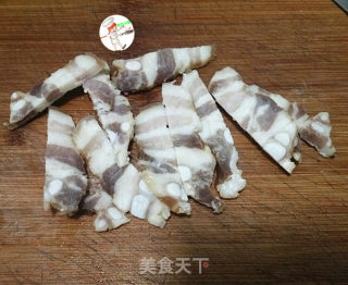 笋瓜炒咸肉步骤2