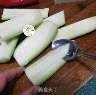 笋瓜炒咸肉步骤3
