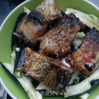 茄子蒸腊鱼步骤7