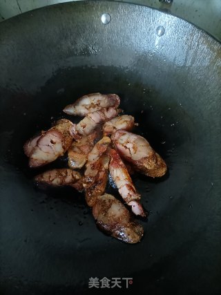 双椒炒腊肠步骤5