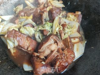 白菜烩排骨步骤6