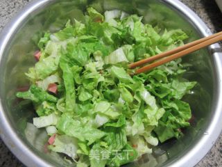 烤肠生菜炒鸡蛋步骤6
