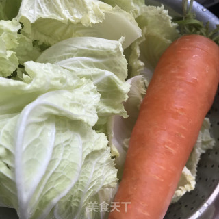白菜粉条炖腊肉步骤1