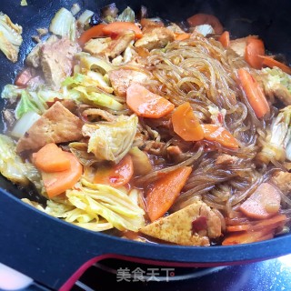 白菜粉条炖腊肉步骤12