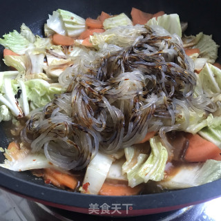 白菜粉条炖腊肉步骤10