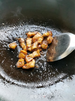 五花肉烧毛豆步骤6