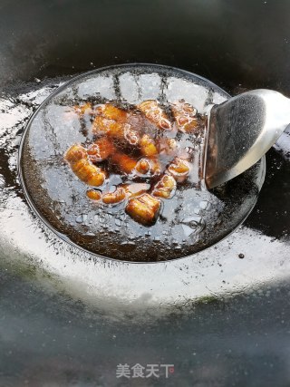 五花肉烧毛豆步骤7