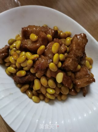 五花肉烧毛豆步骤10