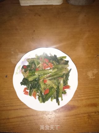 清炒莴苣叶步骤5