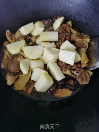 香菇土豆烧鸡肉步骤10