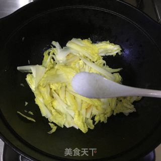 肉圆白菜步骤2