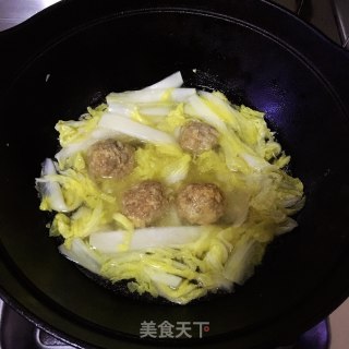 肉圆白菜步骤3