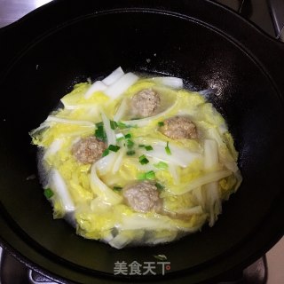 肉圆白菜步骤5