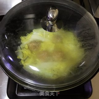 肉圆白菜步骤4