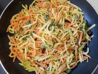 炒三色蒸菜步骤15