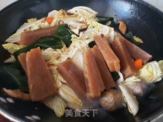 红萝卜白菜炖丸子步骤9